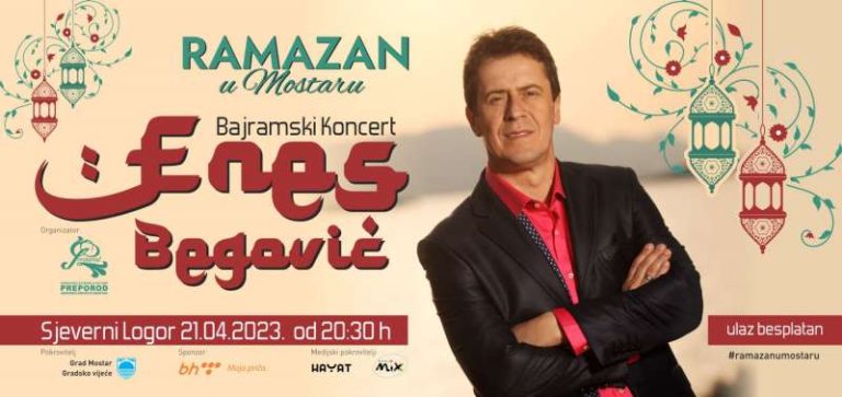 Mostar: Večeras Bajramski koncert Enesa Begovića