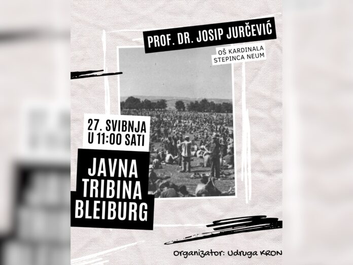 U subotu u Neumu javna tribina na temu “Bleiburg”