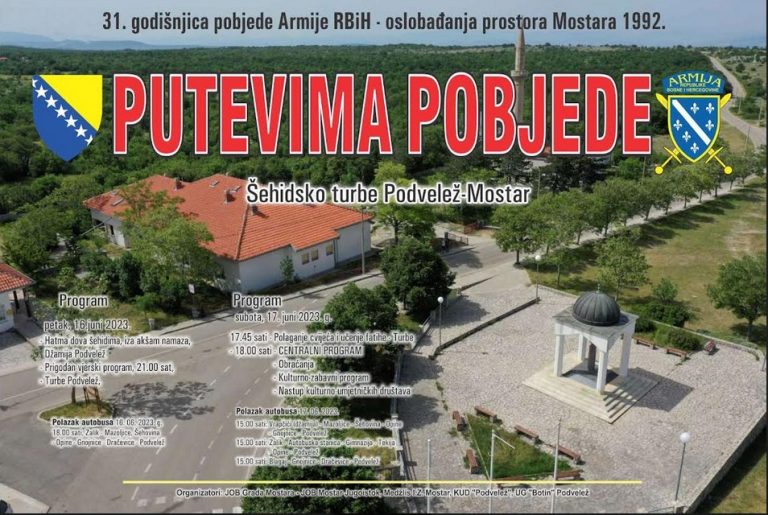 Centralna manifestacija “Putevima pobjede Armije Republike BiH 2023″: