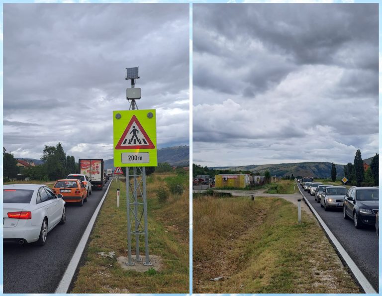 Saobraćajni kolaps na južnom ulazu u Mostar