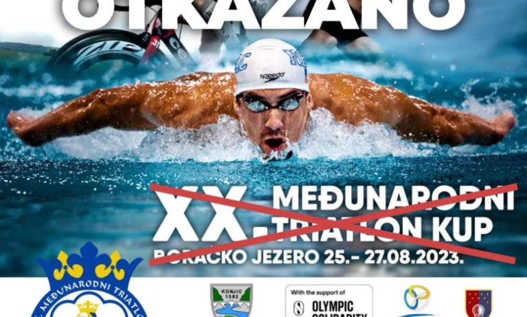Otkazan 20. Međunarodni Triatlon Kup „Kulin Ban“ Boračko jezero 2023.