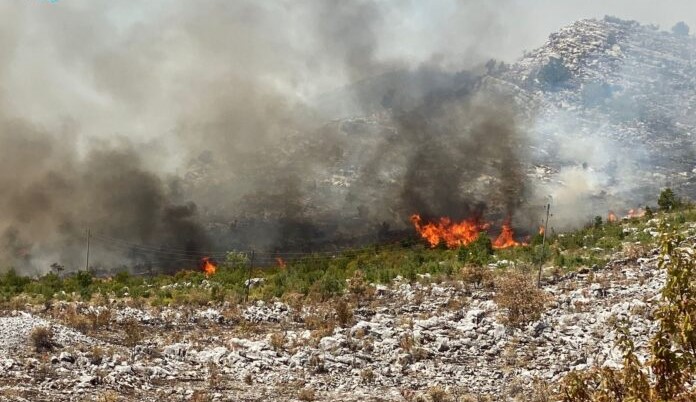 Neum: Gorilo na dva mjesta, uzrok požara nemar