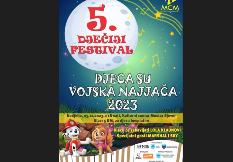 Dječji festival “Djeca su vojska najjača 2023“