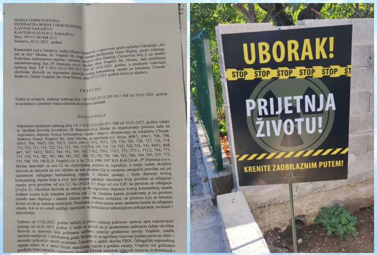 UBO(RAK): Sud poništio Okolinsku dozvolu za Deponiju