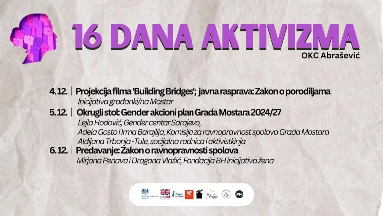 Okrugli stol na temu “Gender akcioni plan za Grad Mostar 2024/27”