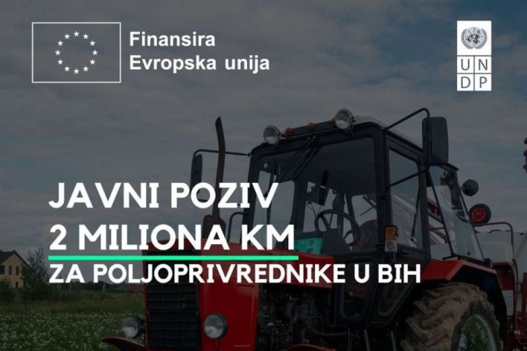 Grant sredstva: EU izdvaja dva miliona KM za nabavku poljoprivredne mehanizacije