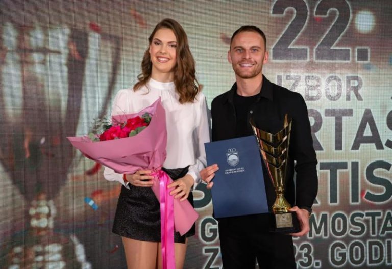 Lana Pudar i Nemanja Bilbija najbolji sportisti grada Mostara za 2023. godinu