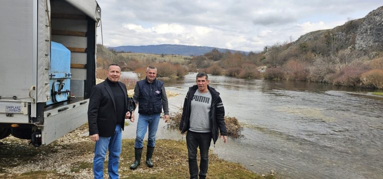 Nevesinje: Rijeka Zalomka bogatija za 90 kilograma pastrmke