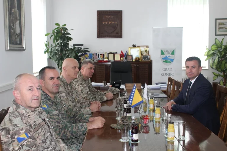 General OS BiH Mirsad Ahmić sa saradnicima posjetio Grad Konjic