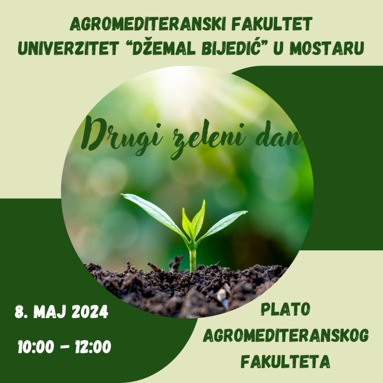 Agromediteranski fakultet organizuje svoj “Drugi zeleni dan”