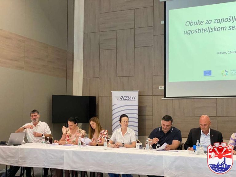 Neum: Potpisan sporazum za provedbu projekta obuke za zapošljavanje u turizmu