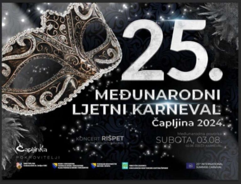 Čapljina: Jubilarni 25. Međunarodni ljetni karneval