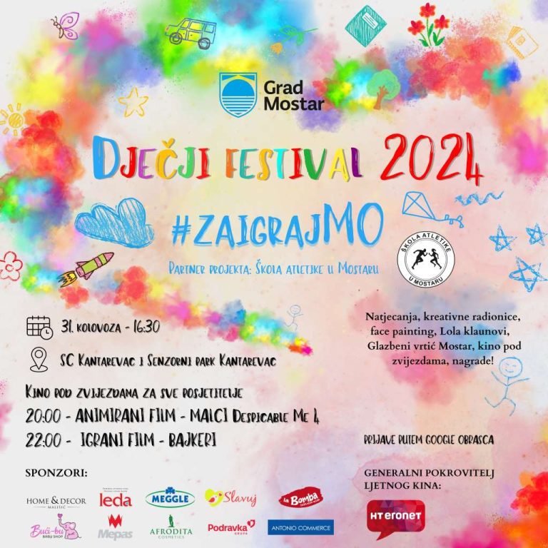 Mostar domaćin Dječijeg festivala #zaigrajMO