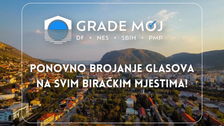 Rezultati izbora: Koalicija “Grade moj” traži ponovno brojanje svih kutija u Mostaru