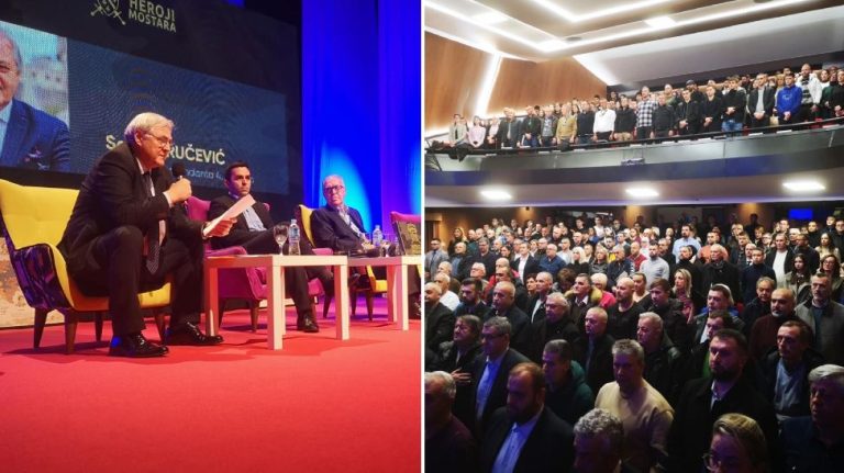 U prepunom Narodnom pozorištu Mostar održana promocija filma “Pravda” i fotomonografije “Heroji Mostara”