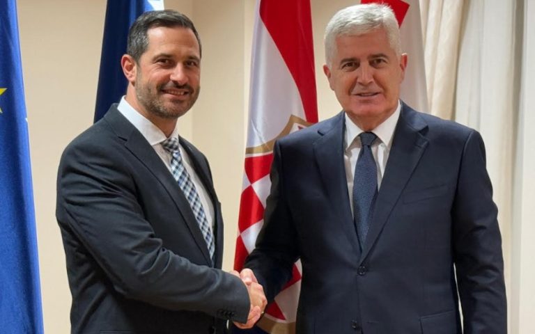 Radni sastanak predsjednika HDZ-a BiH Čovića i ministra Glavine u Mostaru: Projekti za razvoj turizma i sporta u regiji