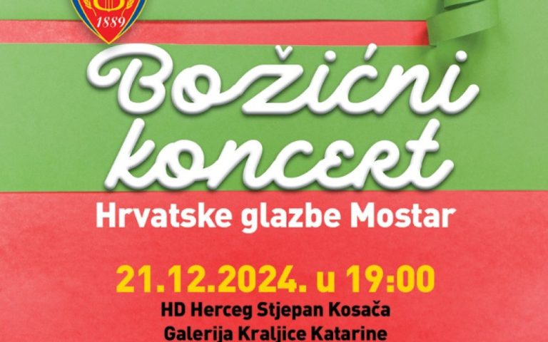 Božićni koncert Hrvatske glazbe Mostar