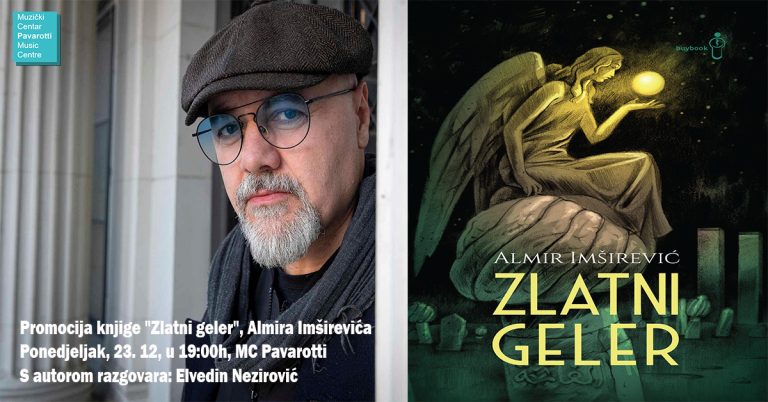 Pavarotti centar: Promocija romana „Zlatni geler“, Almira Imširevića