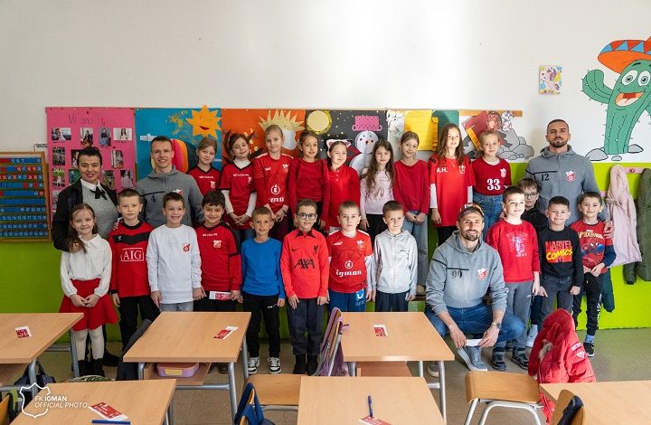 Fudbaleri Igmana posjetili “Drugu osnovnu školu” Konjic