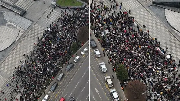 Studenti i građani transparentima poslali poruke vlasti: “Prošle su poplave, a vi nam utapate nadu!”