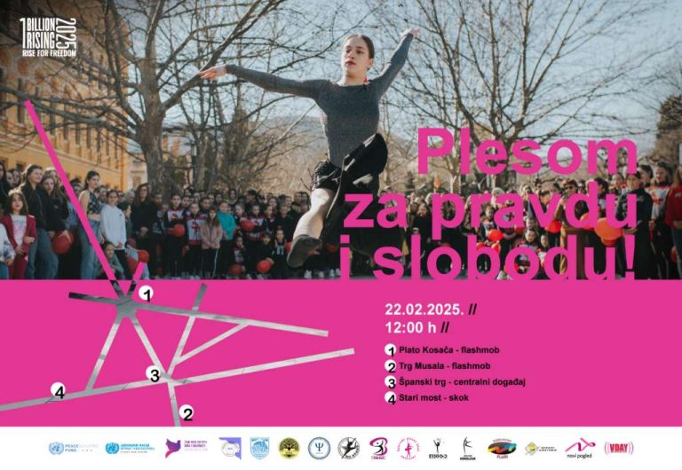 Plesni performans “One Billion Rising” u subotu u Mostaru
