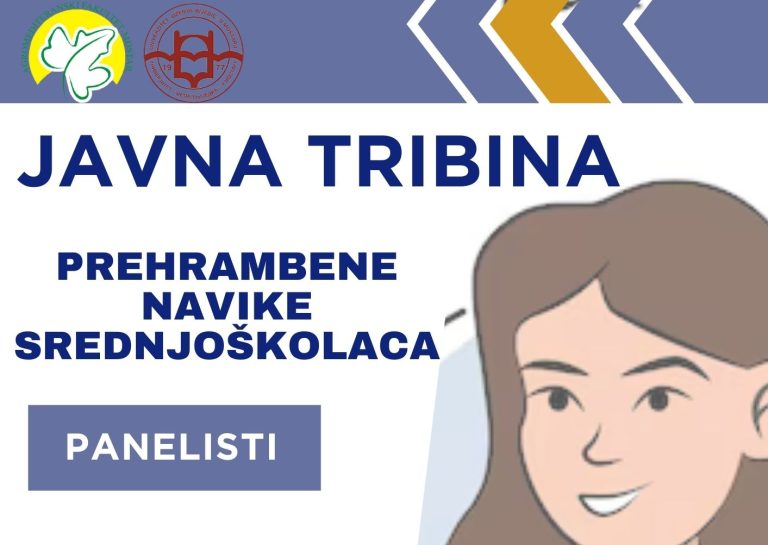 Mostar: Javna tribina “Prehrambene navike srednjoškolaca”
