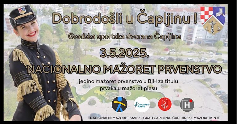Nakon 10 godina Čapljina domaćin Državnog mažoret prvenstva