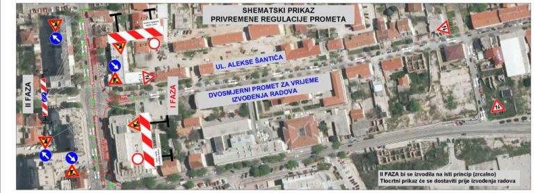 Mostar: Dvosmjerni saobraćaj u Ulici Alekse Šantića