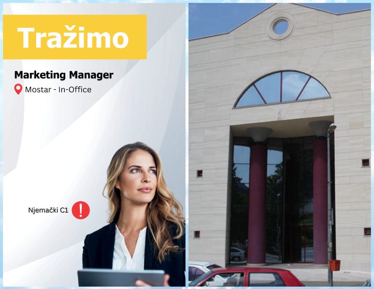 Prilika za posao: COS zapošljava marketing menadžera u Mostaru