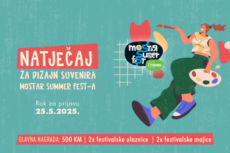 Mostar Summer Fest 2025: Konkurs za dizajn službenog suvenira otvoren