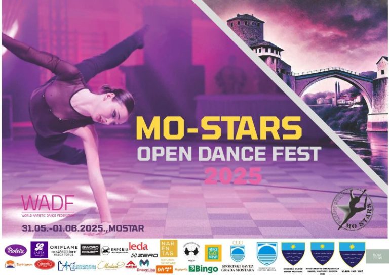 Mostar: Šesti internacionalni plesni festival “MO STARS OPEN DANCE FEST 2025″