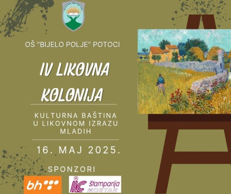 Mostar: Četvrta likovna kolonija ”Kulturna baština u likovnom izrazu mladih”