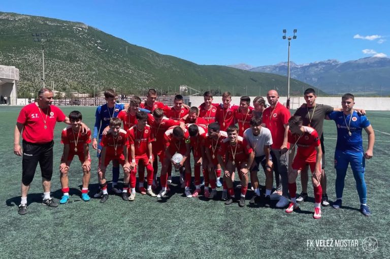 Kadeti Omladinske škole FK Velež „Muhamed Mujić“ prvaci Nogometne lige HNK
