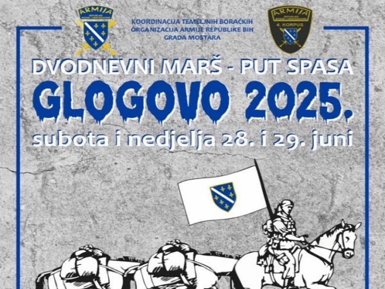 Marš “Putem spasa – Glogovo 2025”: Sjećanje na simbol hrabrosti i borbe za opstanak