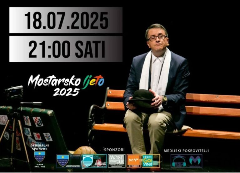 Tarik Filipović u Starom gradu: Monodrama “Ćiro” ispred Hamama