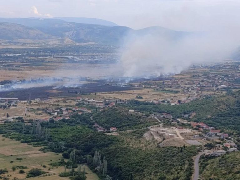 Mostar: Veliki požar izbio u Rodoču, širi se prema Jasenici