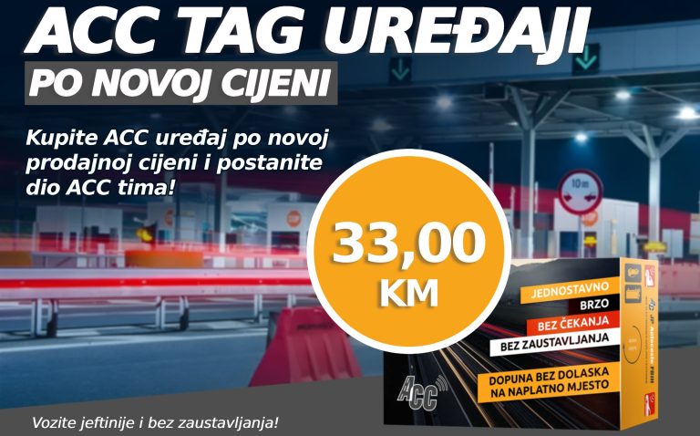 Autoceste FBiH snizile cijenu ACC TAG uređaja