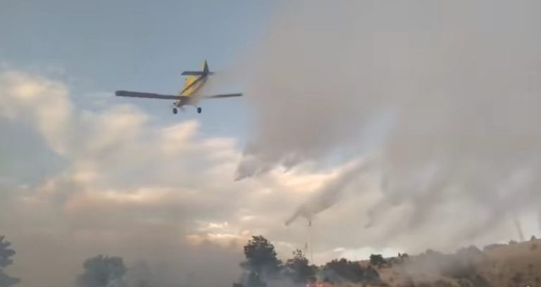 Civilna zaštita HNK: Air Tractor gasio požar u Podveležju