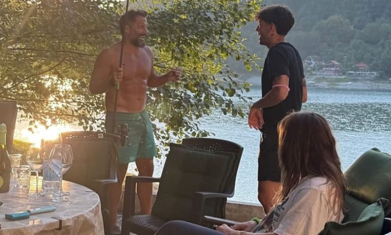 Hasan Salihamidžić s porodicom uživao pecajući na Jablaničkom jezeru