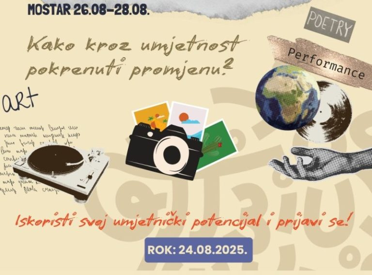 LDA Mostar: Besplatna obuka za mlade umjetnike i aktiviste
