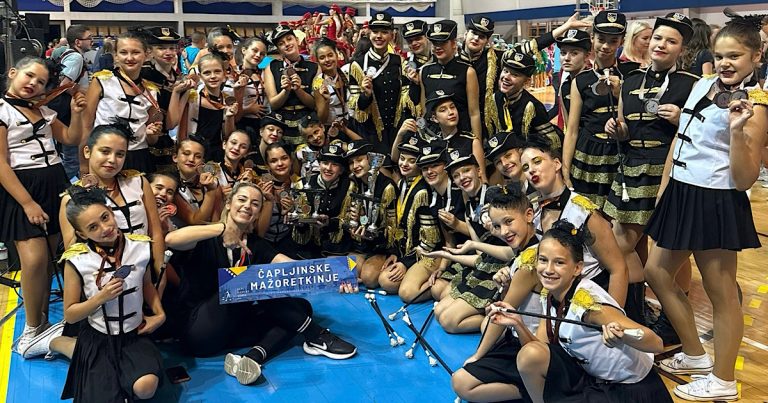 Sarajevo: Čapljinske mažoretkinje osvojile osam medalja na Evropskom prvenstvu