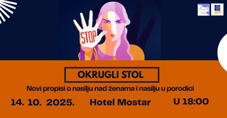 Okrugli sto: „Novi propisi o nasilju nad ženama i nasilju u porodici“