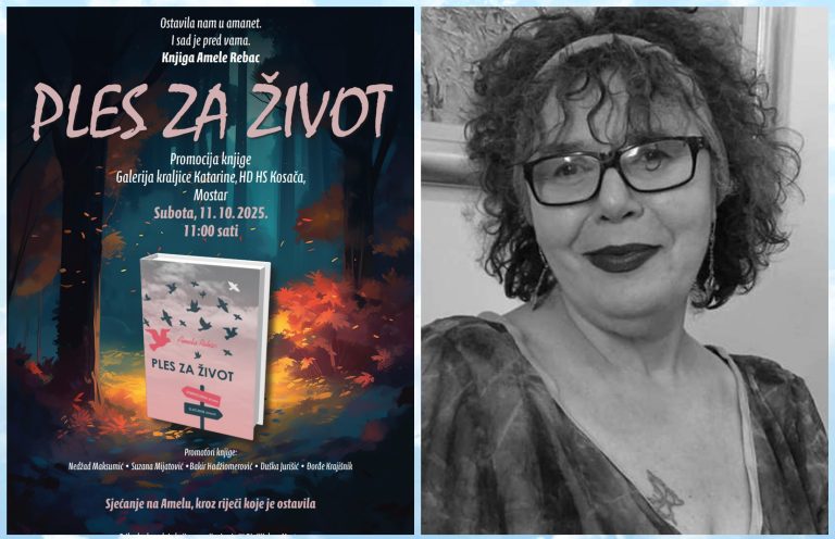 Mostar: Promocija knjige “Ples za život” prerano preminule Amele Rebac