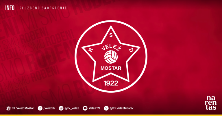 Saopštenje FK Velež: Tražićemo sastanak sa rukovodstvom Saveza!