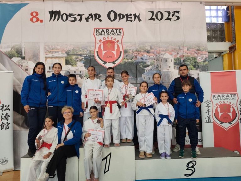 “Mostar open 2025”: Karate klub Blagaj osvojio deset medalja