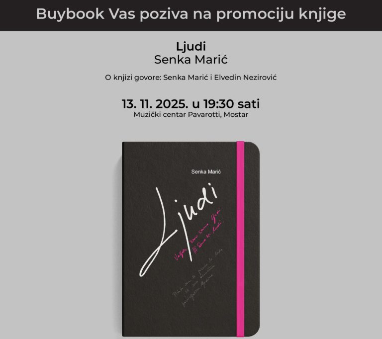 MC “Pavarotti”: Promocija knjige „Ljudi“ autorice Senke Marić