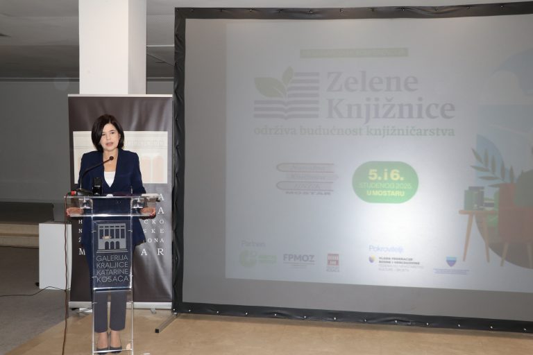 Mostar: Premijerka Buhač otvorila Međunarodnu konferenciju ‘Zelene biblioteke – održiva budućnost bibliotekarstva”