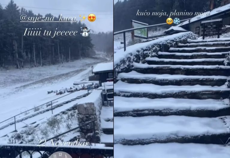 Snijeg zabijelio i Rujište: Temperatura i do šest stepeni ispod nule