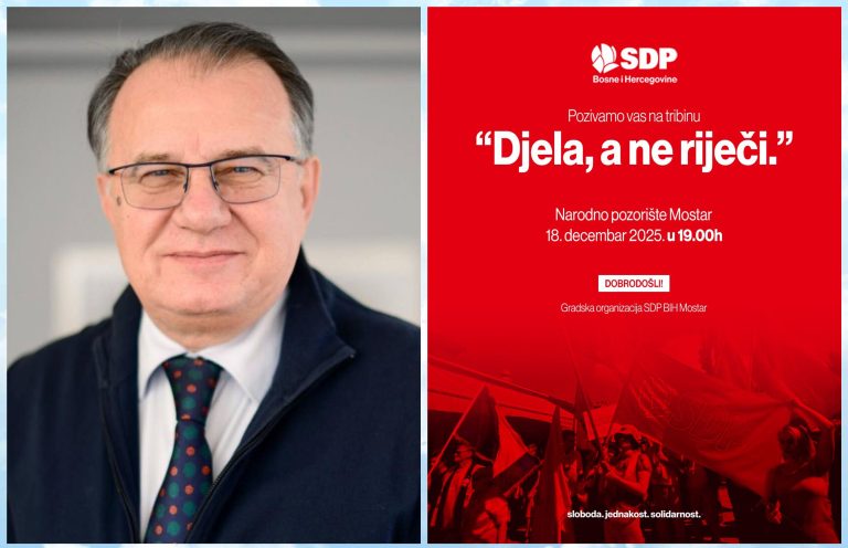 SDP BiH poziva na Tribinu: “Djela, a ne riječi!”