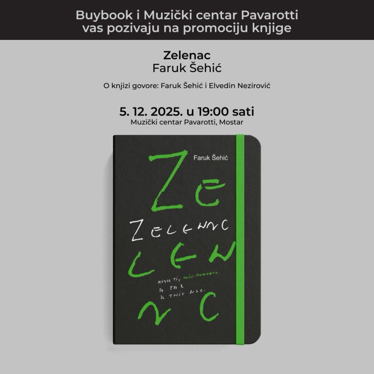 MC Pavarotti: Promocija knjige „Zelenac“, autora Faruka Šehića